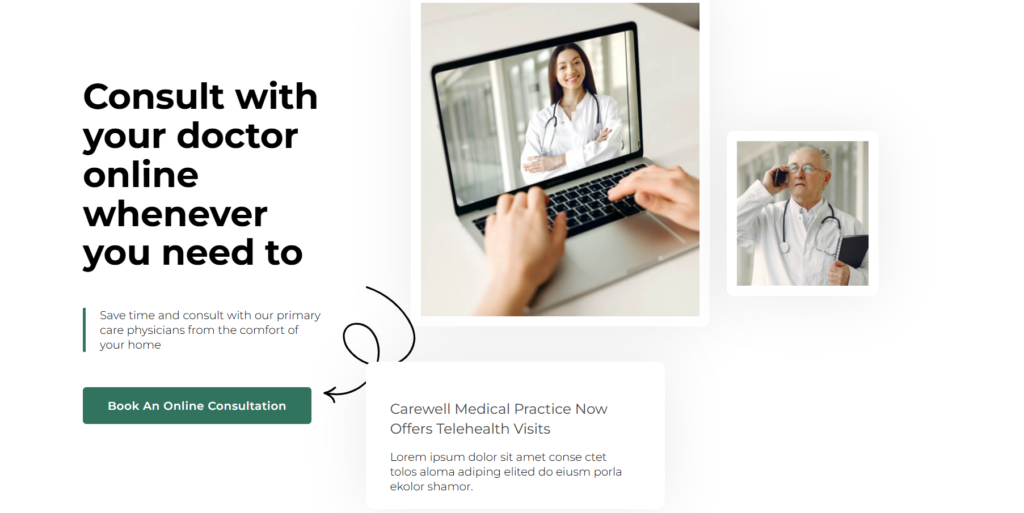 Physiotherapy website design UK